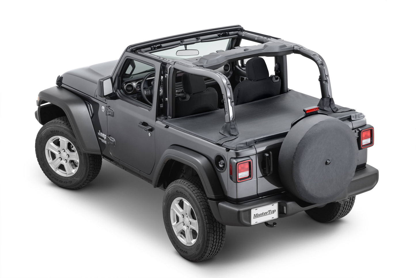 Tonneau Cover 2018-Current Jeep JL Wrangler 2Dr Soft Top Models MasterTop-9