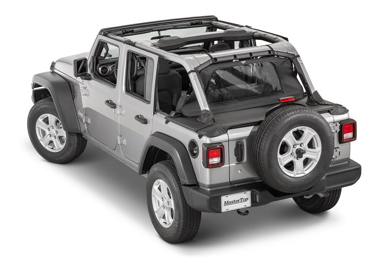 Jeep Tonneau Cover For 18-Current Jeep JLU Wrangler 4 Door Soft Top Models MasterTop-2