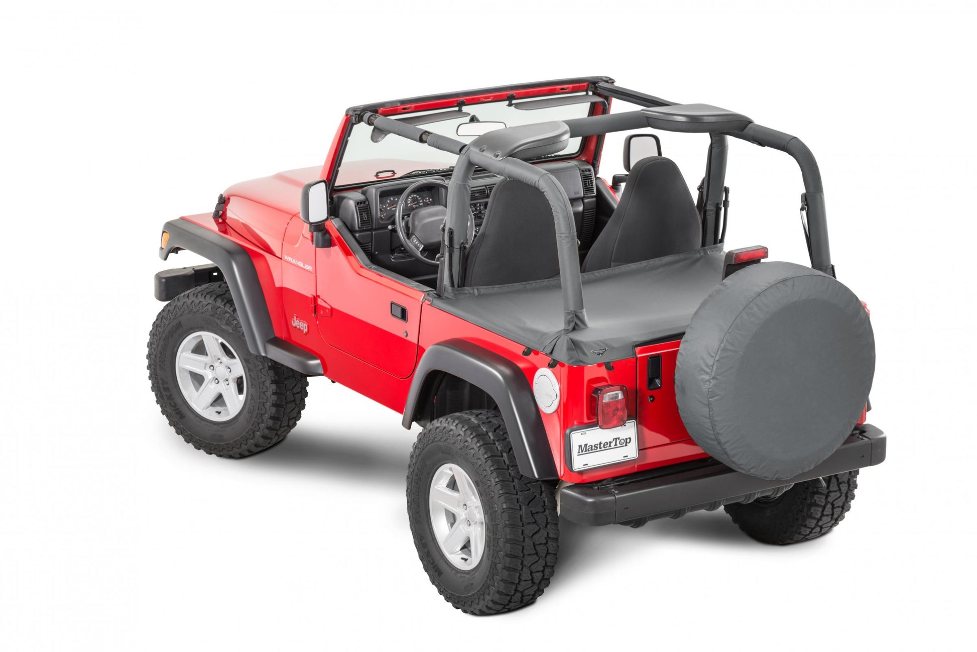 MasterTop Jeep TJ Tonneau Cover For 03-06 Wrangler TJ Black Diamond MasterTop