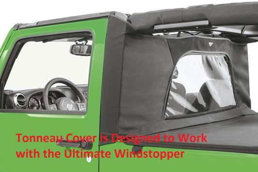 Jeep Tonneau Cover For 07-18 Jeep JK Wrangler 2 Door For Use with Windstopper Plus Mastertwill MasterTop-1