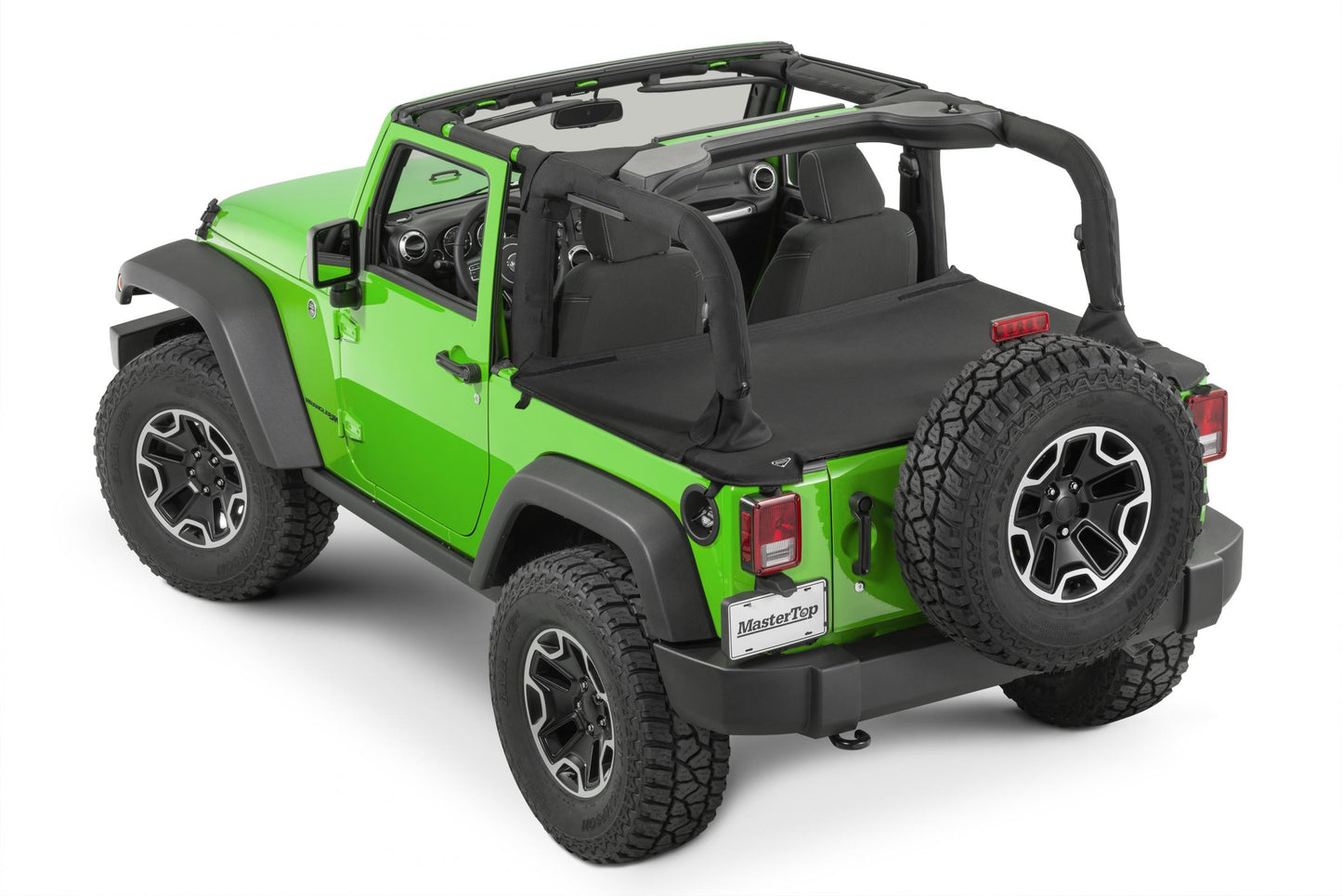 Jeep Tonneau Cover For 07-18 Jeep JK Wrangler 2 Door For Use with Windstopper Plus Mastertwill MasterTop