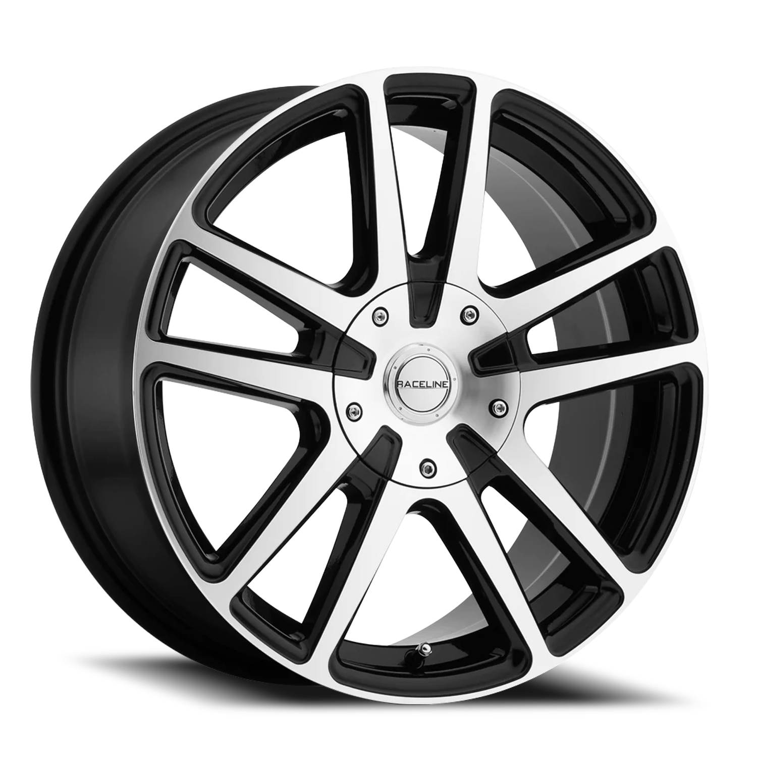 Raceline Wheels Aluminum Wheels 17x7.5 Encore 145M Black Machined Face Raceline Wheels