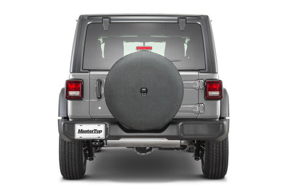 Jeep Wrangler JL Spare Tire Cover For 18-Pres Wrangler JL 32 inch 245/75R17 and 255/70R18 Black MasterTop-2