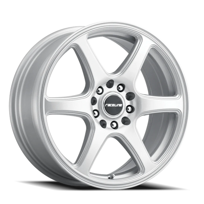 Aluminum 18x8 Matrix 146S Gloss Silver Raceline Wheels-2