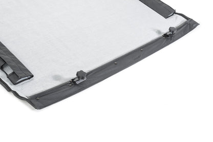 Jeep JK No Drill Windshield Header For 07-18 Wrangler JK Black MasterTop-1