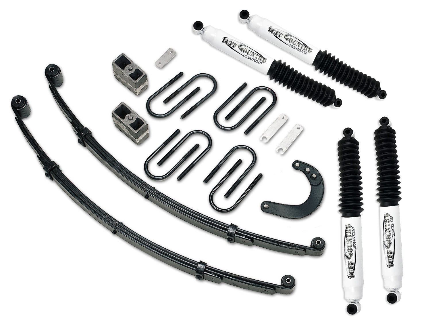 4 Inch Lift Kit 73-87 Chevy/GMC Truck/Suburban 3/4 Ton 4x4 K20 Heavy Duty w/ Rear Blocks Tuff Country