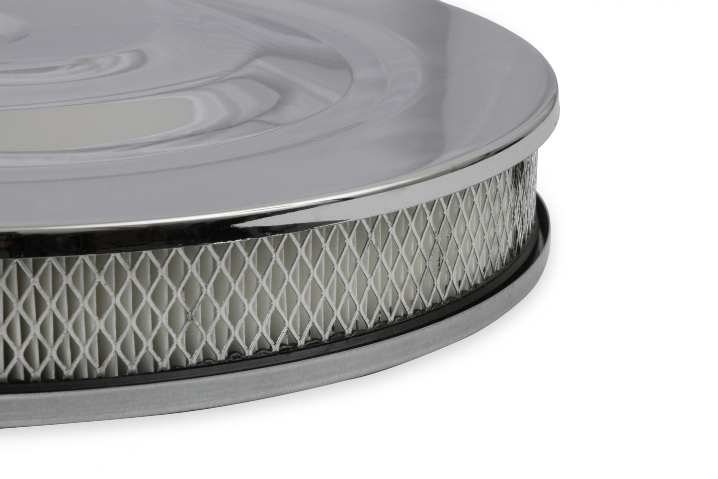 Air Cleaner 14 Inch Diameter x 2-1/4 Inch Tall Chrome Fits 5-1/8 Inch Diameter Carb Neck Mr Gasket-7