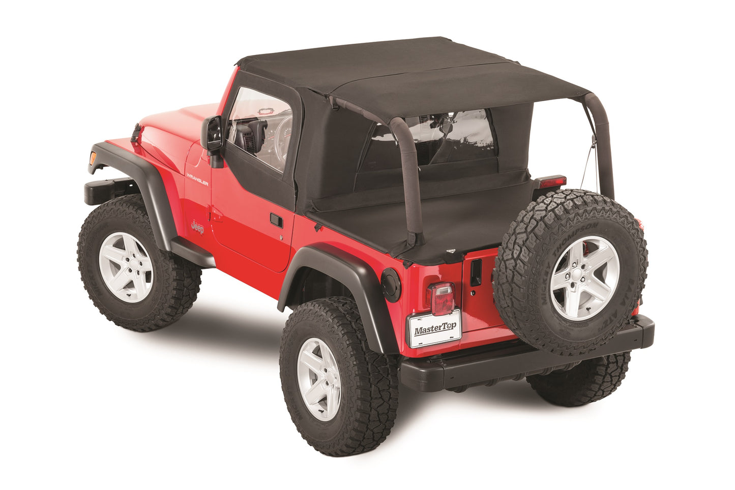 MasterTop Jeep TJ Ultimate Soft Top Combo Bimini Top Plus For 04-06 Wrangler TJ Unlimited WindStopper Plus and Tonneau MasterTop
