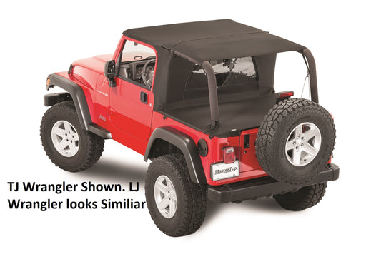 Jeep TJ Ultimate Soft Top Combo Bimini Top Plus For 04-06 Wrangler TJ Unlimited WindStopper Plus and Tonneau MasterTop-1
