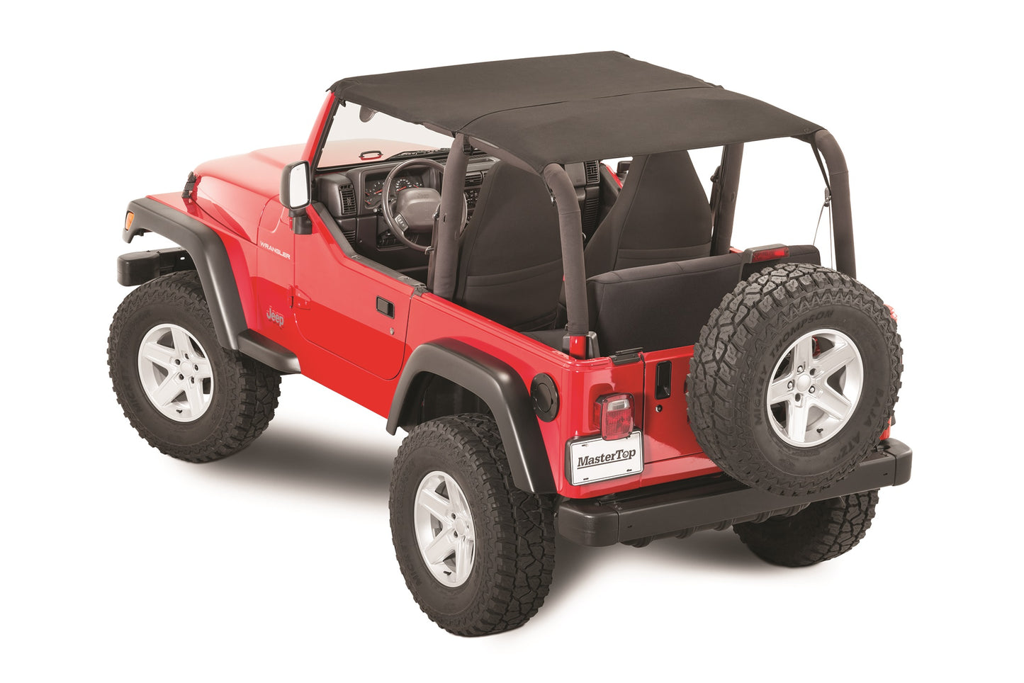 MasterTop Jeep TJ Ultimate Soft Top Combo Bimini Top Plus For 04-06 Wrangler TJ Unlimited WindStopper Plus and Tonneau MasterTop