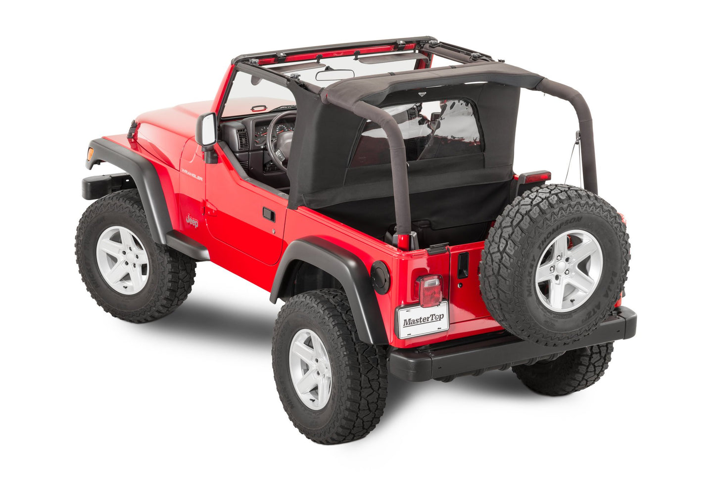 MasterTop Jeep TJ Ultimate Soft Top Combo Bimini Top Plus For 03-06 Wrangler TJ WindStopper Plus and Tonneau MasterTop