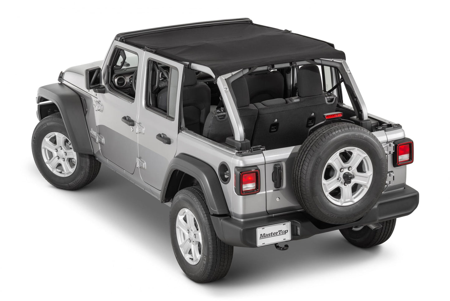Bimini Top Plus Regular Wind Stopper/Tonneau Cover 3 piece Combo 2018-2023 Jeep JLU Wrangler 4Dr For HardTop JLU Models MasterTwill MasterTop
