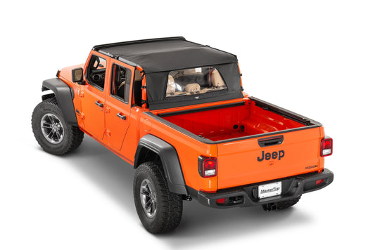 MasterTop Bimini Top Plus/Wind Stopper Combo 2020-Current JT Jeep Gladiator 4Dr MasterTop