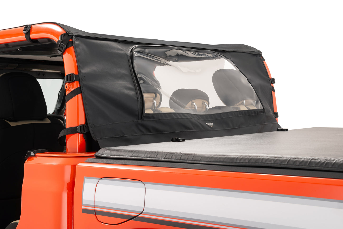 Bimini Top Plus /Windstopper Combo 20-Present Jeep JT Gladiator 4Dr Black Diamond MasterTop