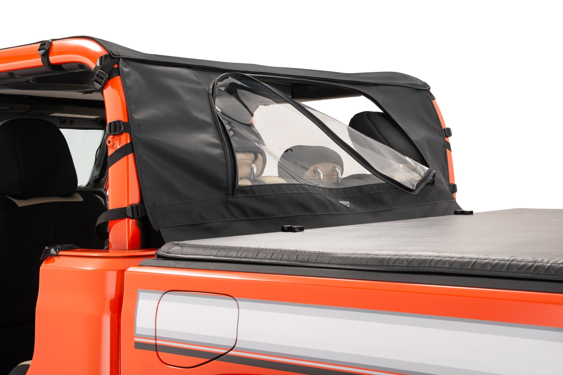 Bimini Top Plus /Windstopper Combo 20-Present Jeep JT Gladiator 4Dr Black Diamond MasterTop-1