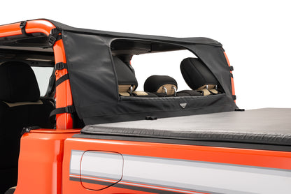 Bimini Top Plus /Windstopper Combo 20-Present Jeep JT Gladiator 4Dr Black Diamond MasterTop-2