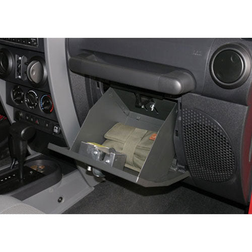 Glove Box - 07-18 Wrangler JK Locking Black Products Tuffy Security-1