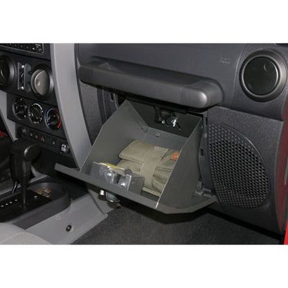 Glove Box - 07-18 Wrangler JK Locking Black Products Tuffy Security-1