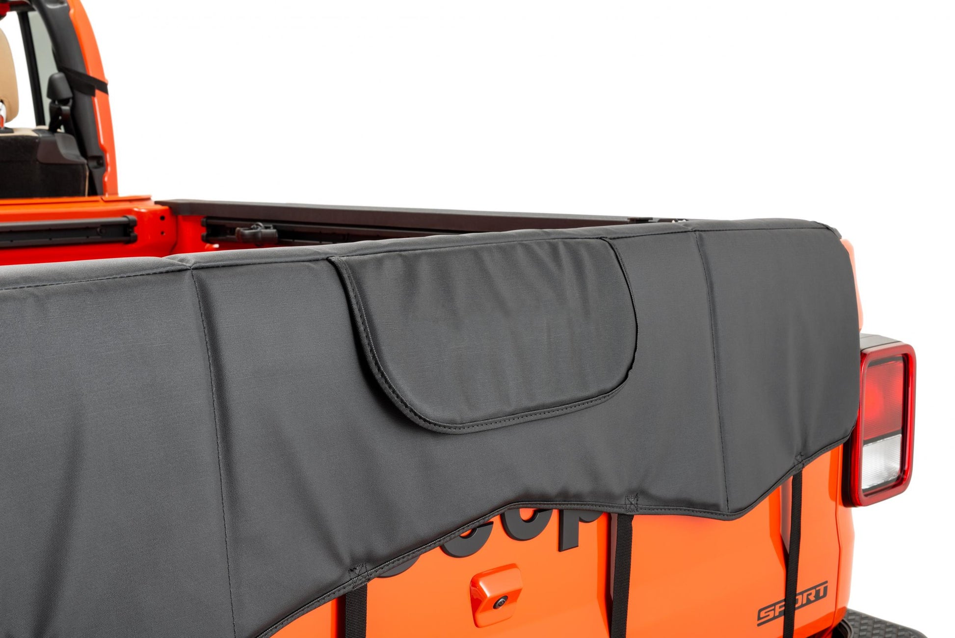 Tailgate Bike Pad 2020-2024 Jeep JT Gladiator Black Diamond MasterTop-2