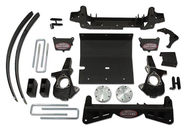 4 Inch Lift Kit 2006 Silverado/Sierra 1500 w/3 Piece Sub Frame w/o Factory Air Ride Shocks Tuff Country-1