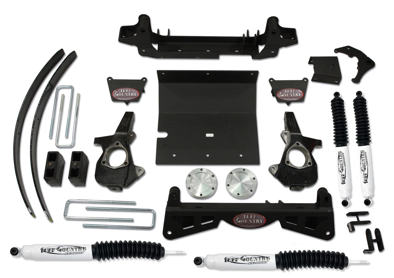 4 Inch Lift Kit 2006 Silverado/Sierra 1500 w/3 Piece Sub Frame w/o Factory Air Ride Shocks Tuff Country