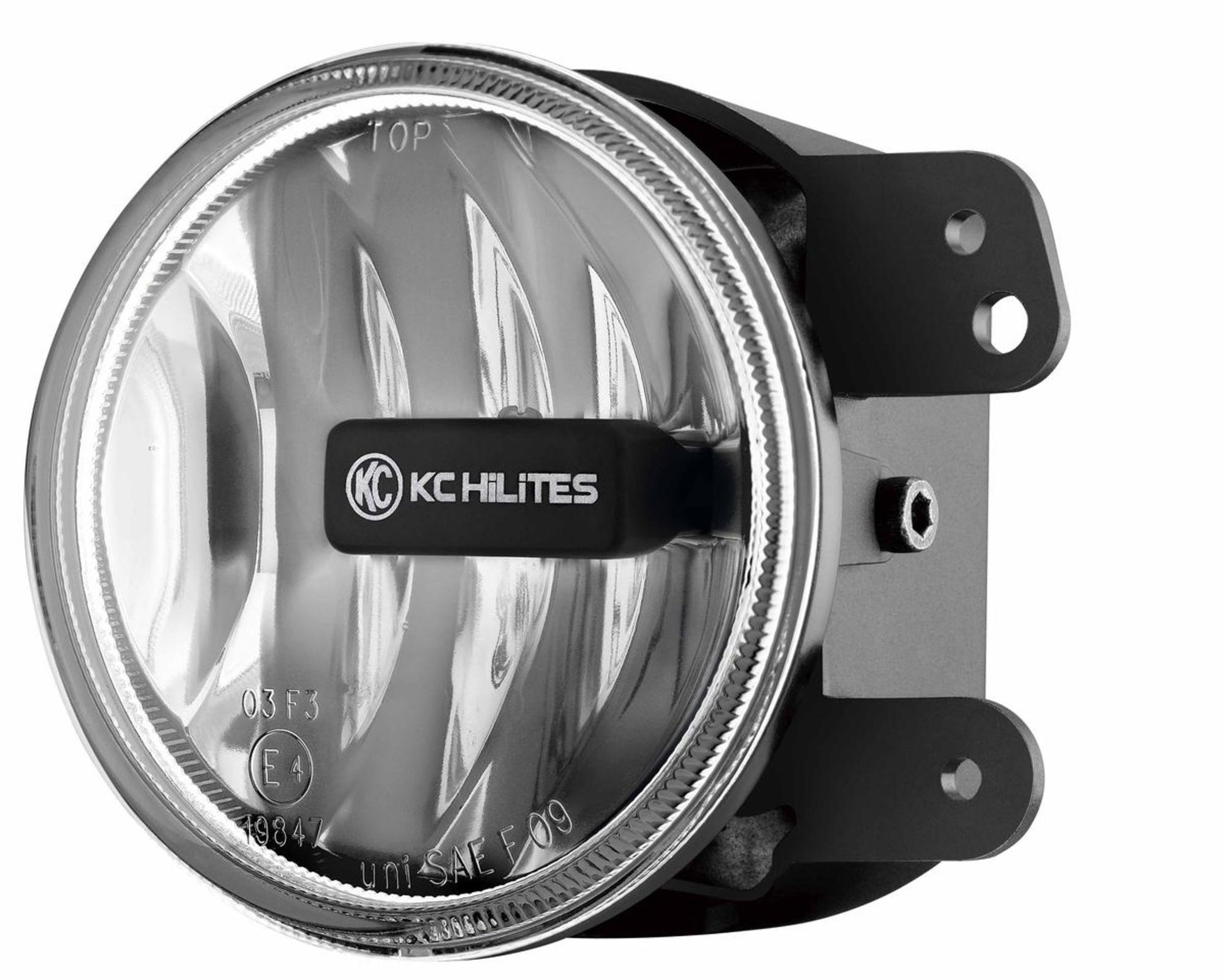 G4 Gravity LED 4 Inch SAE ECE Fog 1- Light 2010-2018 Jeep Wrangler JK 2/4-Door KC Hilites-1
