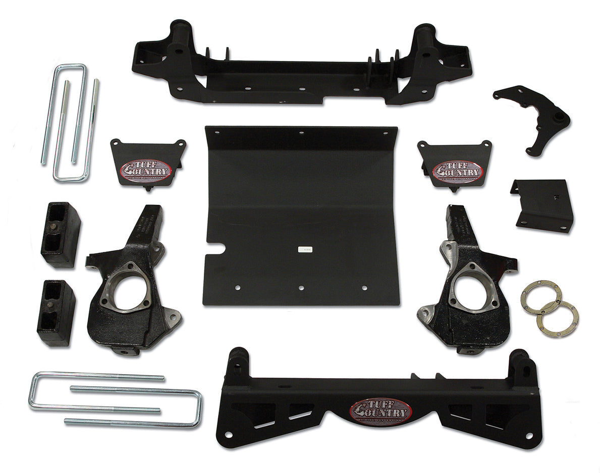 4 Inch Lift Kit 01-06 Silverado/Sierra 1500HD w/3 Piece Sub Frame Tuff Country-1