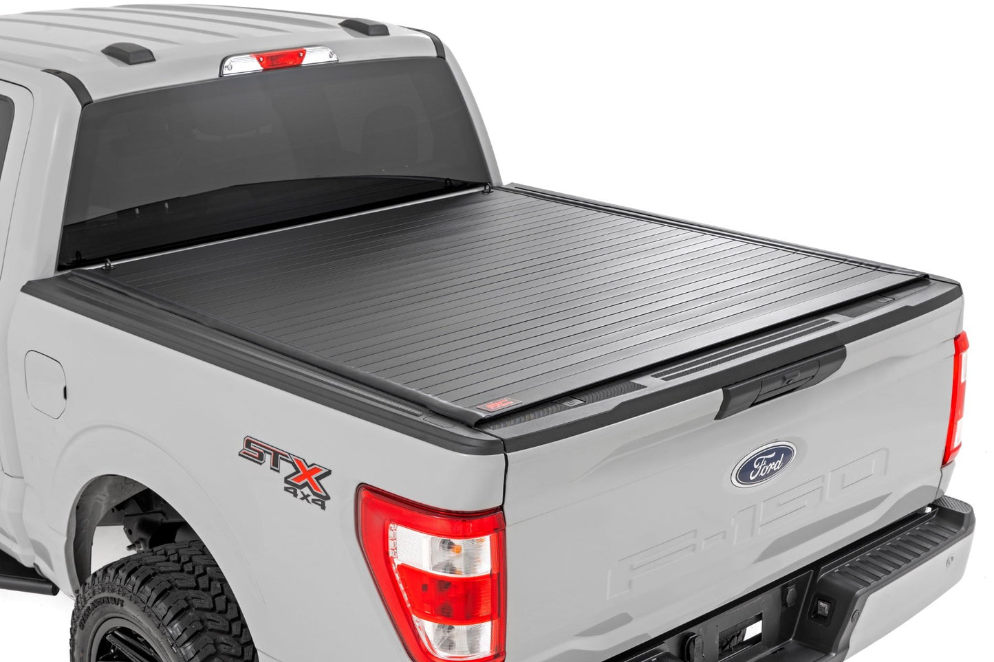 Hard Roll Up Bed Cover | 5'7" Bed | Ford F-150 (15-24)/F-150 Lightning (22-24) Rough Country