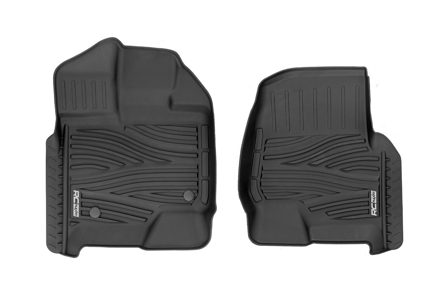 Flex-Fit Floor Mats | Front | Ford F-150 (15-24)/F-150 Lightning (22-24)/Raptor (17-24) Rough Country