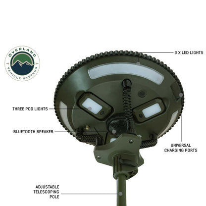 UFO Solar Light Light Pods & Speaker - Camping Light Overland Vehicle Systems-8