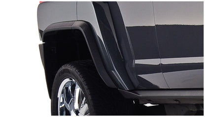Black OE Style Smooth Finish 4-Piece Fender Flare Set For 2006-2010 Hummer H3 Bushwacker-1