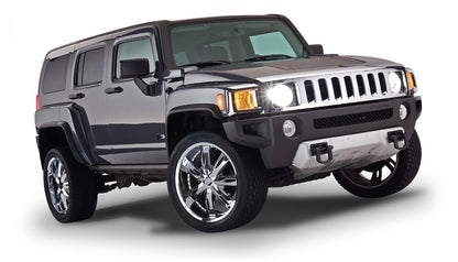 Black OE Style Smooth Finish 4-Piece Fender Flare Set For 2006-2010 Hummer H3 Bushwacker-3