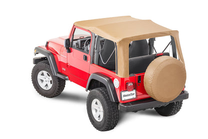 Jeep TJ Replacement Top No Doorskins Tinted Glass For 97-06 Jeep Wrangler TJ MasterTop-7