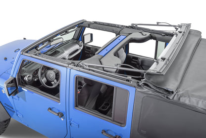 Jeep JK Replacement Top No Doorskins Tinted Glass For 07-09 Jeep WranglerJK 4 Door Black Diamond MasterTop-3