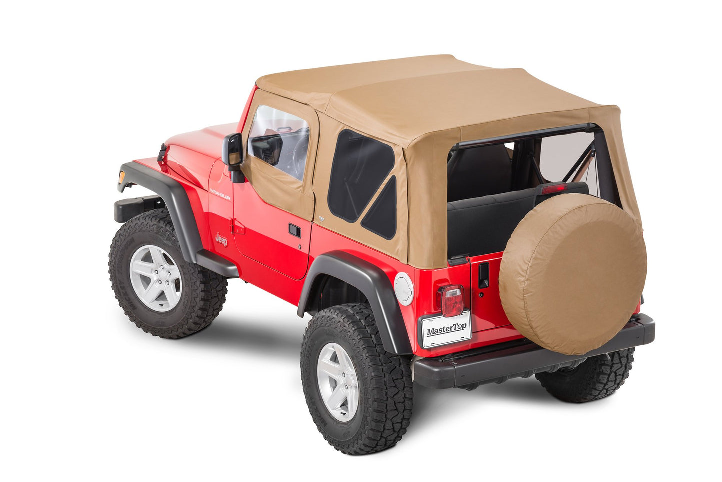 MasterTop Jeep TJ Replacement Top With Doorskins Tinted Glass For 97-06 Jeep Wrangler TJ MasterTop
