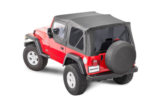 MasterTop Jeep TJ Replacement Top With Doorskins Tinted Glass For 97-06 Jeep Wrangler TJ MasterTop