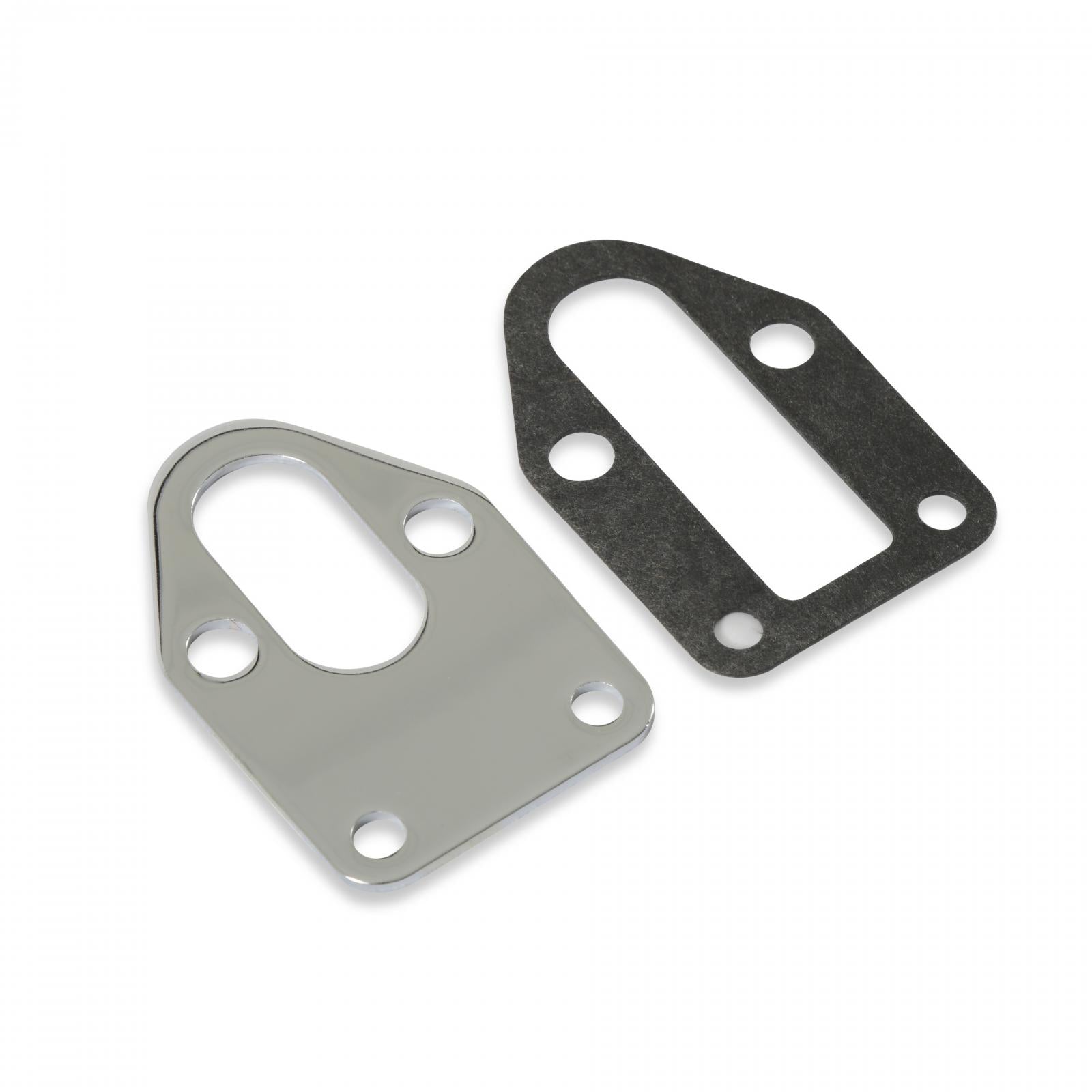 Fuel Pump Mounting Plate Chrome Fits Small Block Chevrolet 265-400 Mr Gasket-2