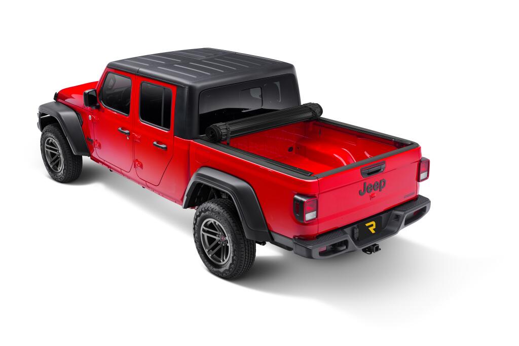 Sentry CT Tonneau Cover Black 2020-2025 Jeep Gladiator with or without Trail Rail System Truxedo-2
