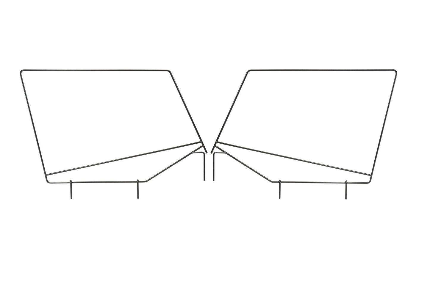 Jeep YJ Upper Steel Door Frames Pair For 87-95 Wrangler YJ Black Powdercoat MasterTop