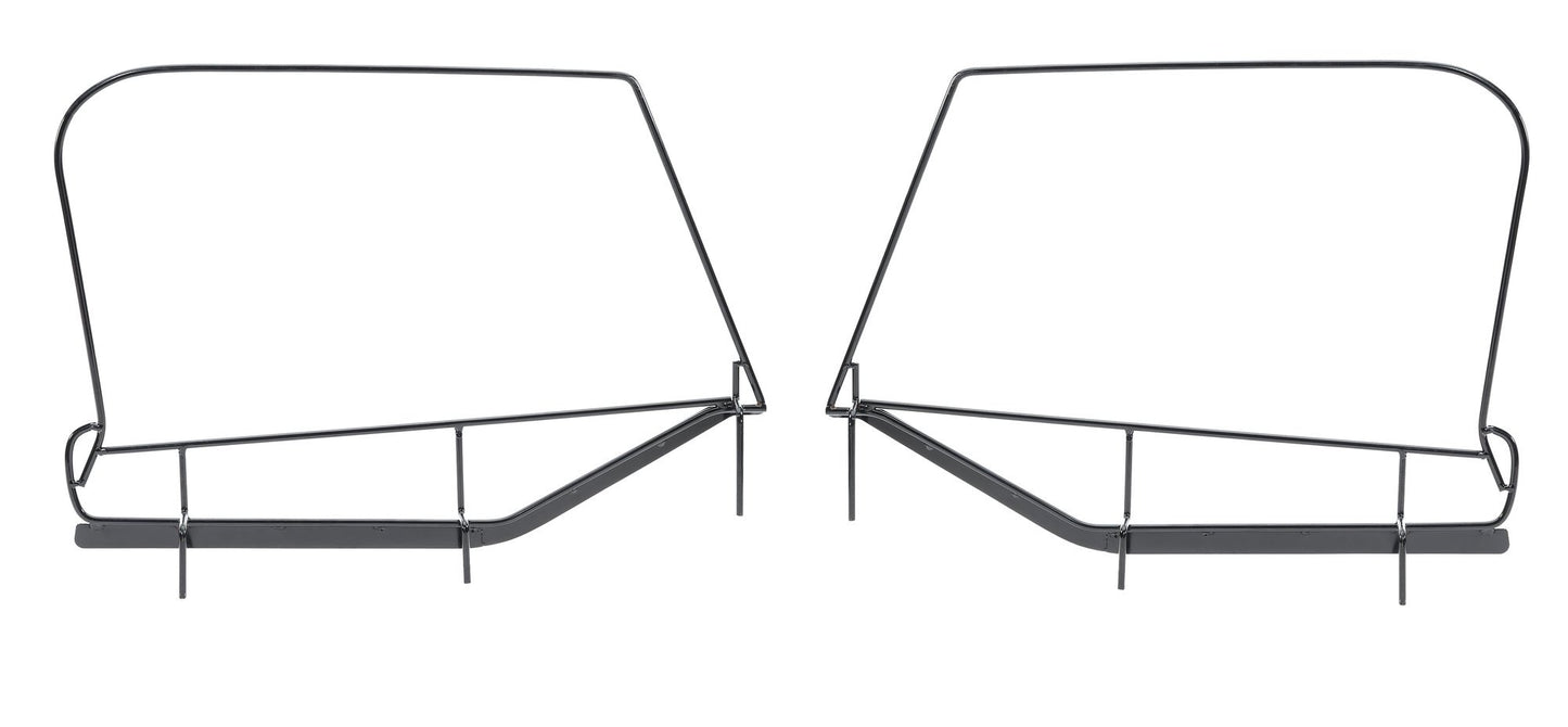 Jeep TJ Upper Steel Door Frames Pair For 97-06 WranglerTJ Black Powdercoat MasterTop