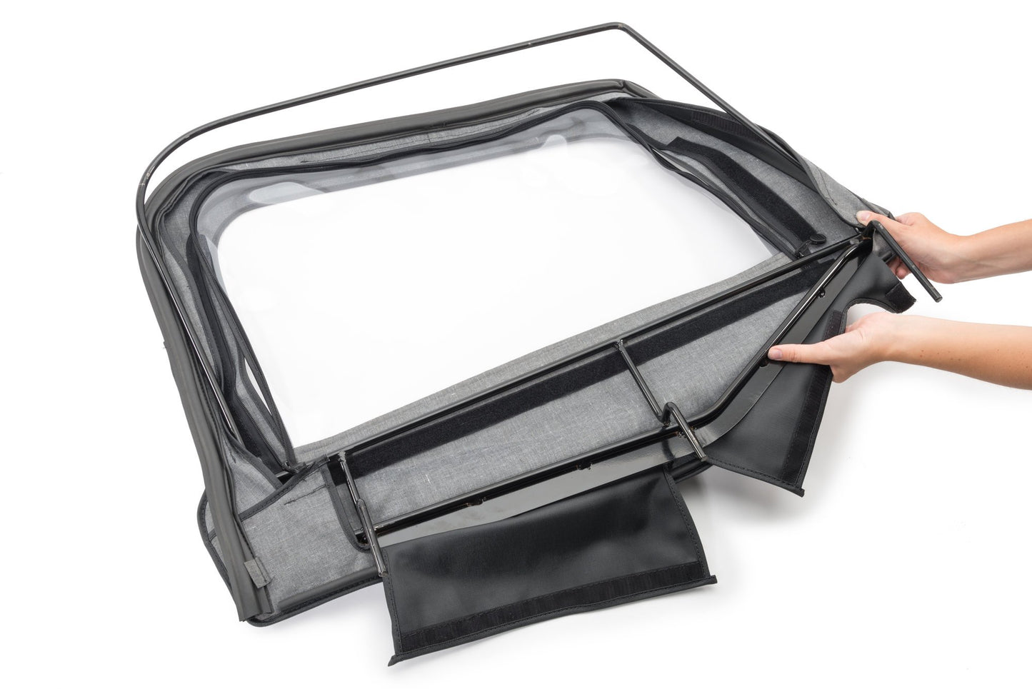 Jeep TJ Upper Steel Door Frames Pair For 97-06 WranglerTJ Black Powdercoat MasterTop-2