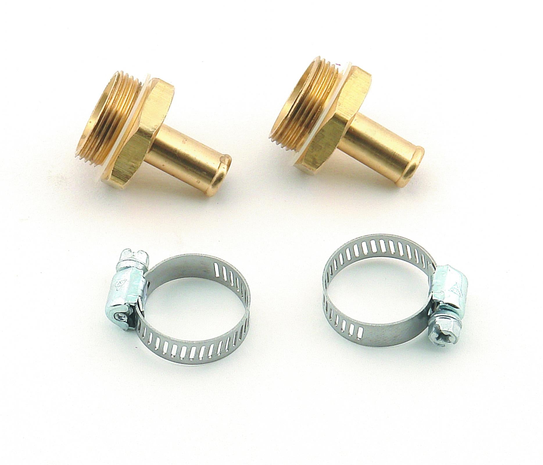 Carburetor Inlet Fittings 7/8-20 Male To 3/8 Inch Hose Barb Brass Fits Most Late Holley Carburetors & Quadrajet with 7/8-20 Threads Mr Gasket