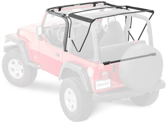 MasterTop Complete Soft top Hardware Kit 97-06 TJ Wrangler New Easy Install Design MasterTop