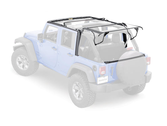 Complete Soft Top Hardware Kit Easy install Design For 2007-2018 Jeep Wrangler 4 Door JKU MasterTop-1