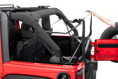 Complete Soft Top Hardware Kit Easy install Design For 2007-2018 Jeep Wrangler 4 Door JKU MasterTop-3