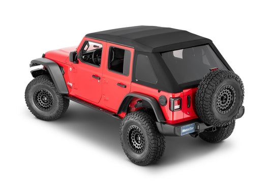 MasterTop MasterTop Complete Fastback Top, 18-Present Jeep JLU Wrangler 4 Door, MasterTwill MasterTop