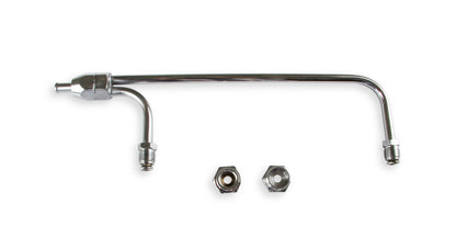 Fuel Line 3/8 Inch Dual Inlet Chrome Fits Holley 4150 style Carburetors with 9-5/16 Inch centers Mr Gasket-2