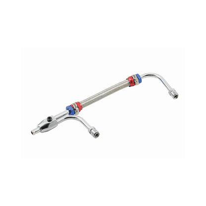 Adjustable Fuel Line with Red and Blue Hose Ends Fits Holley 4150 & 4160 Series Carburetors Mr Gasket