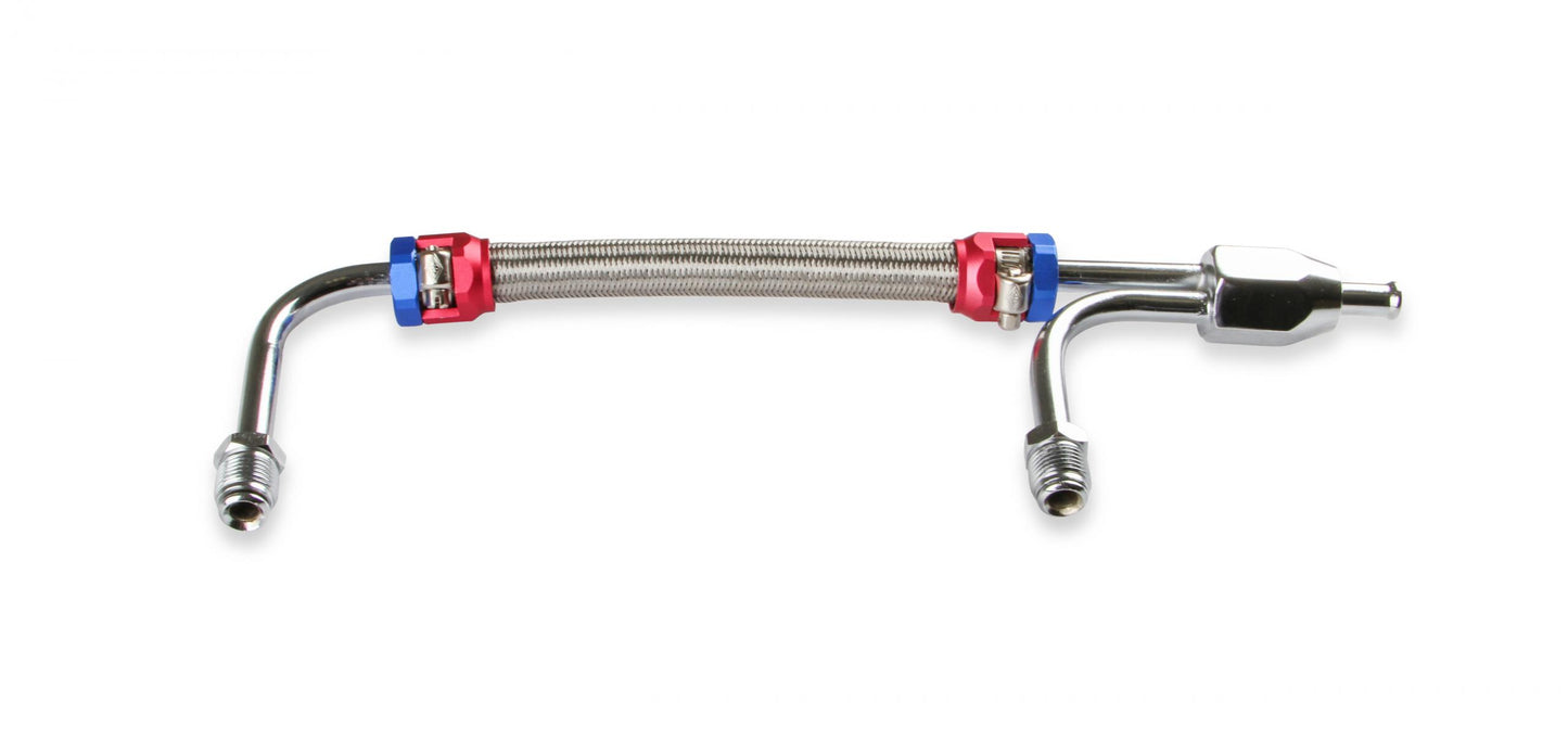 Adjustable Fuel Line with Red and Blue Hose Ends Fits Holley 4150 & 4160 Series Carburetors Mr Gasket-2