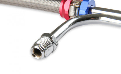 Adjustable Fuel Line with Red and Blue Hose Ends Fits Holley 4150 & 4160 Series Carburetors Mr Gasket-4